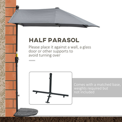 outsunny-2m-half-parasol-market-umbrella-garden-balcony-parasol-with-crank-handle-cross-base-double-sided-canopy-dark-grey