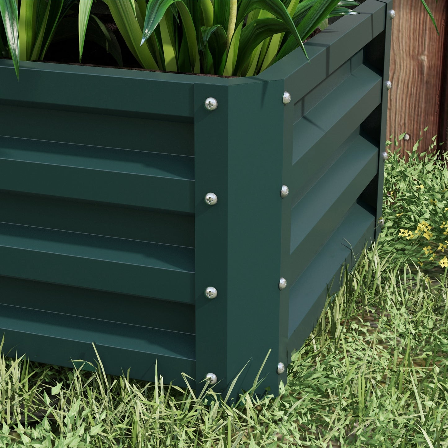 outsunny-steel-raised-beds-for-garden-outdoor-planter-box-set-of-2-for-flowers-herbs-and-vegetables-green