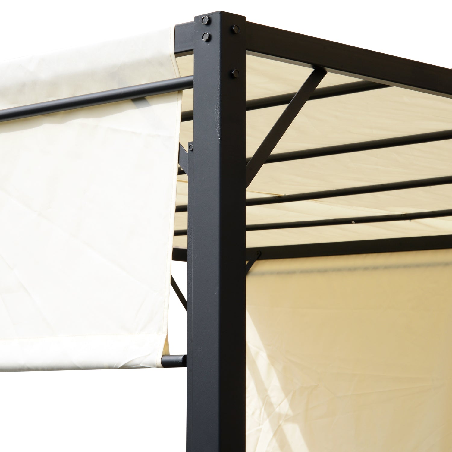 outsunny-3-x-3-meters-garden-metal-gazebo-party-canopy-outdoor-tent-sun-shelter-removable-adjustable-cover-canopy-cream