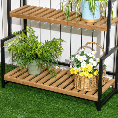 outsunny-3-tiered-plant-stand-with-hanging-hooks-flower-rack-shelf-for-indoor-outdoor-porch-balcony-living-room-bedroom