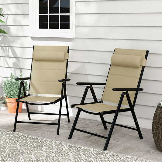 outsunny-set-of-2-patio-folding-chairs-with-adjustable-back-aluminium-dining-chairs-with-breathable-mesh-fabric-padded-seat-and-backrest-headrest-for-outdoor-garden-lawn-khaki