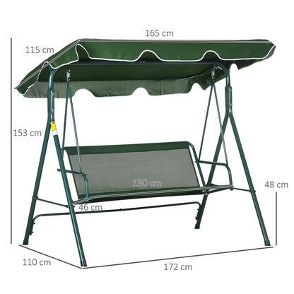 outsunny-3-seater-garden-swing-chair-w-adjustable-canopy-garden-swing-seat-with-steel-frame-padded-seat-green