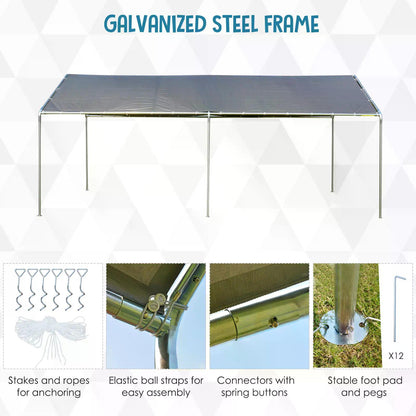 outsunny-3-x-6m-heavy-duty-carport-garage-car-shelter-galvanized-steel-outdoor-open-canopy-tent-water-uv-resistant-waterproof-grey