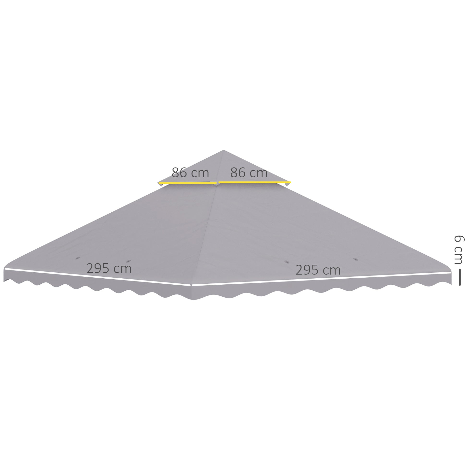 outsunny-3-x-3-m-gazebo-canopy-replacement-covers-2-tier-gazebo-roof-replacement-top-only-light-grey