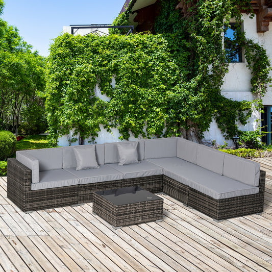 outsunny-7-pc-garden-rattan-furniture-set-patio-outdoor-sectional-wicker-weave-sofa-seat-coffee-table-w-cushion-and-pillow-buckle-structure