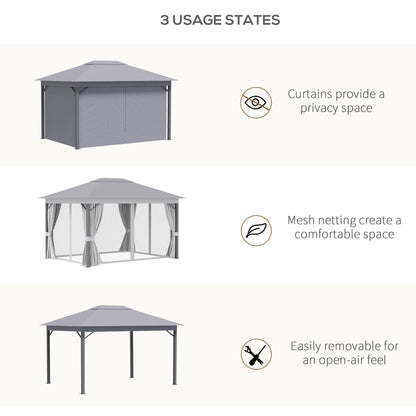 outsunny-4-x-3m-patio-gazebo-canopy-garden-tent-shelter-with-vented-roof-mosquito-netting-and-curtains-aluminium-frame-grey