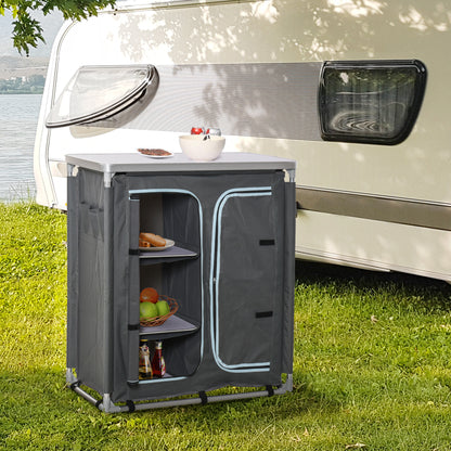 outsunny-aluminum-camping-cupboard-camping-kitchen-station-cook-table-with-3-shelf-storage-organiser-for-bbq-party-picnics-with-carrying-bag