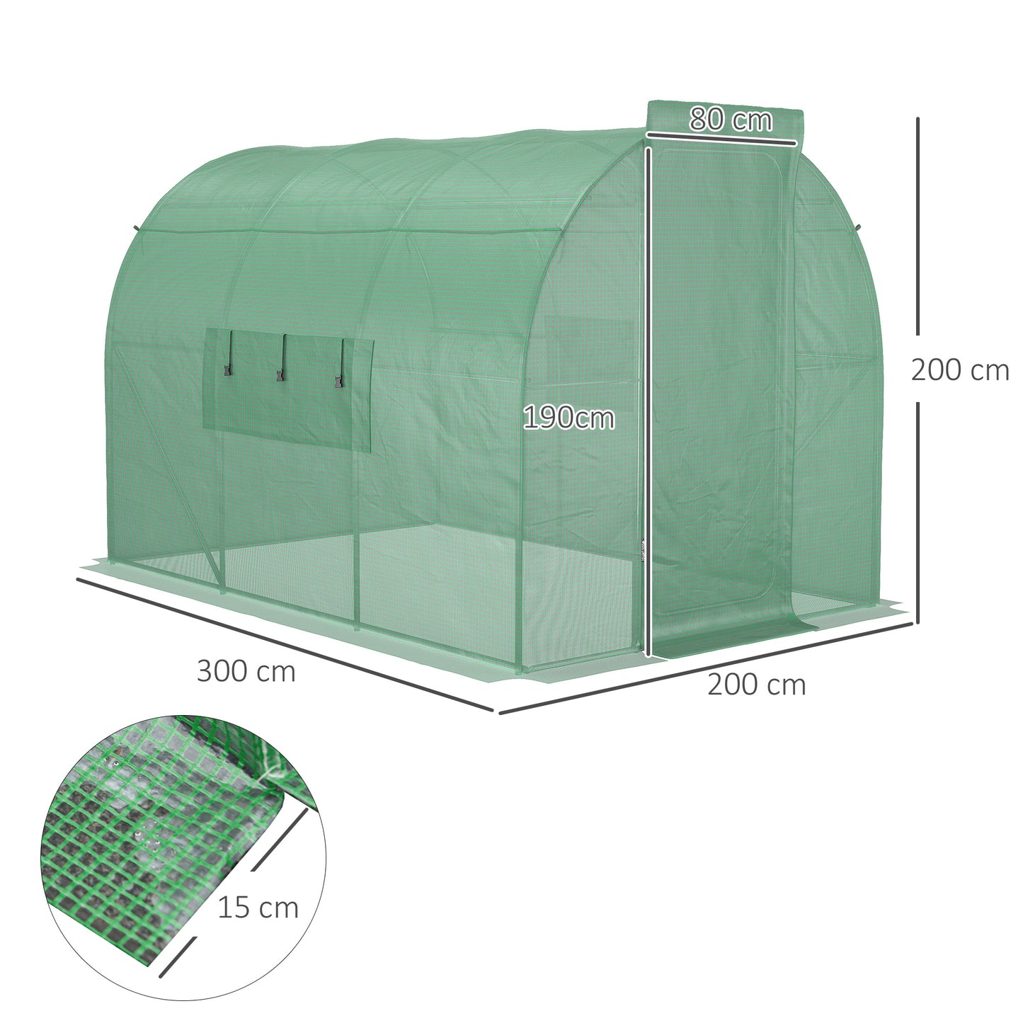 outsunny-large-walk-in-greenhouse-plant-gardening-tunnel-hot-house-with-metal-hinged-door-galvanised-steel-frame-mesh-windows-3-x-2m