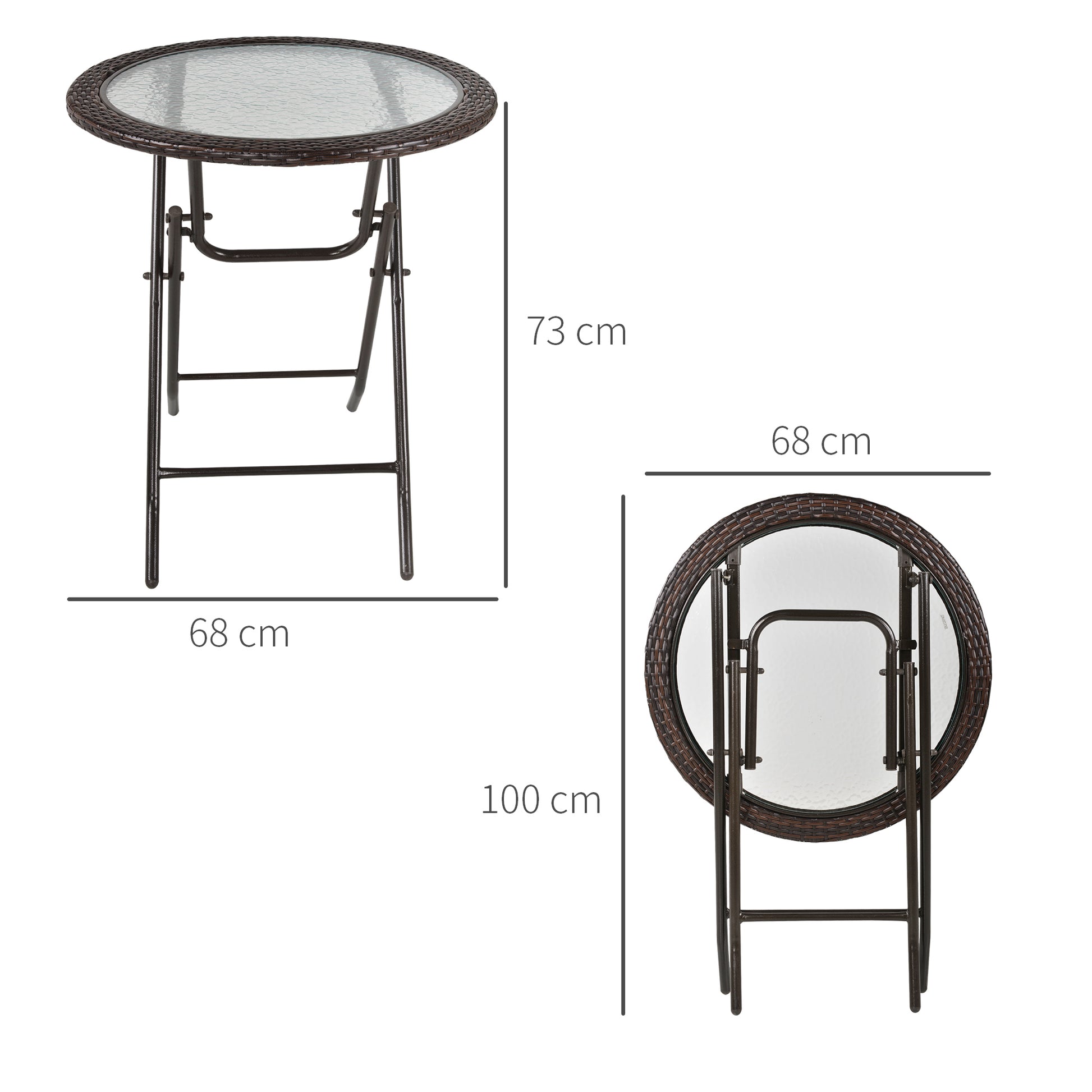 outsunny-folding-round-tempered-glass-metal-table-with-brown-rattan-edging