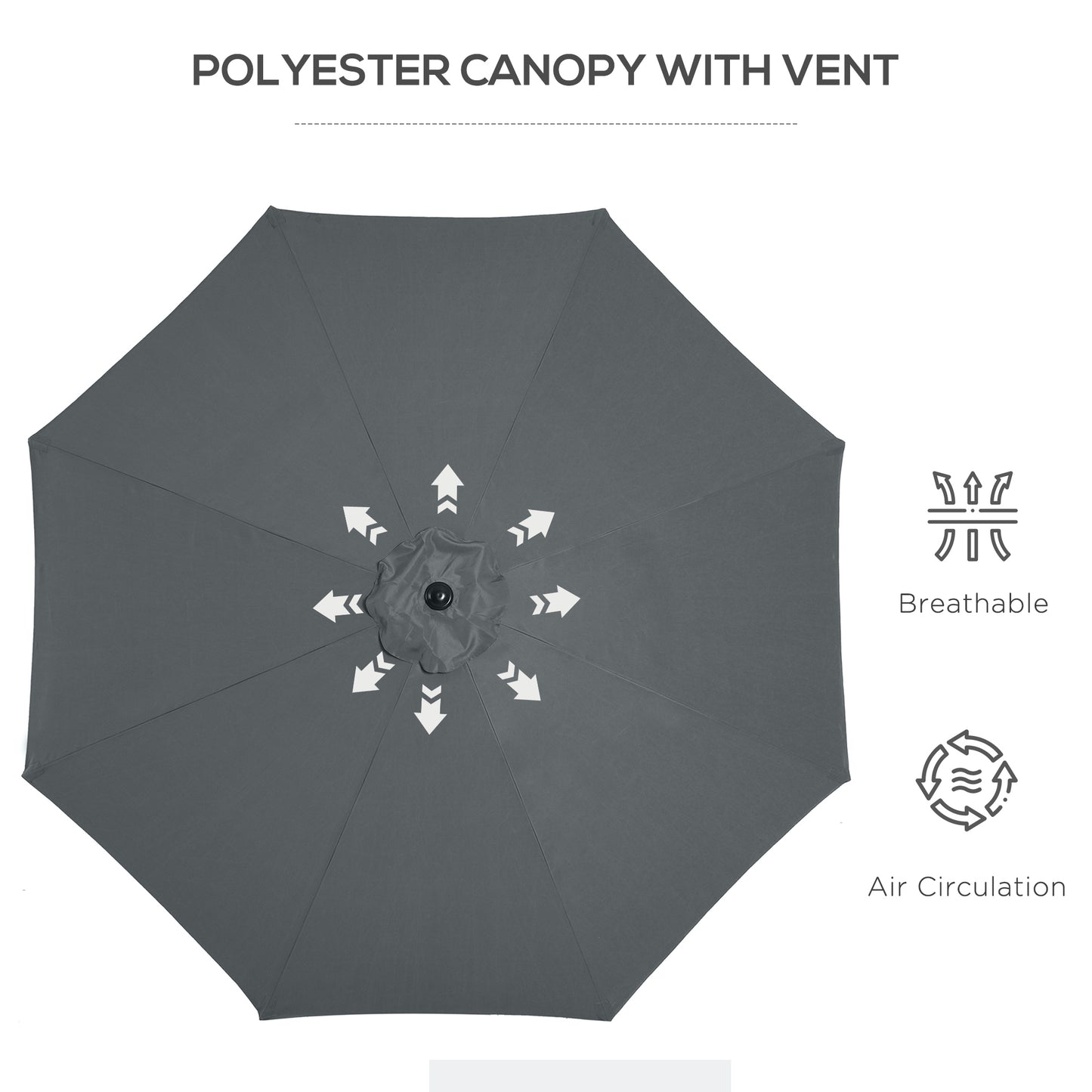 outsunny-3m-tilting-parasol-garden-umbrellas-outdoor-sun-shade-with-8-ribs-tilt-and-crank-handle-for-balcony-bench-garden-dark-grey