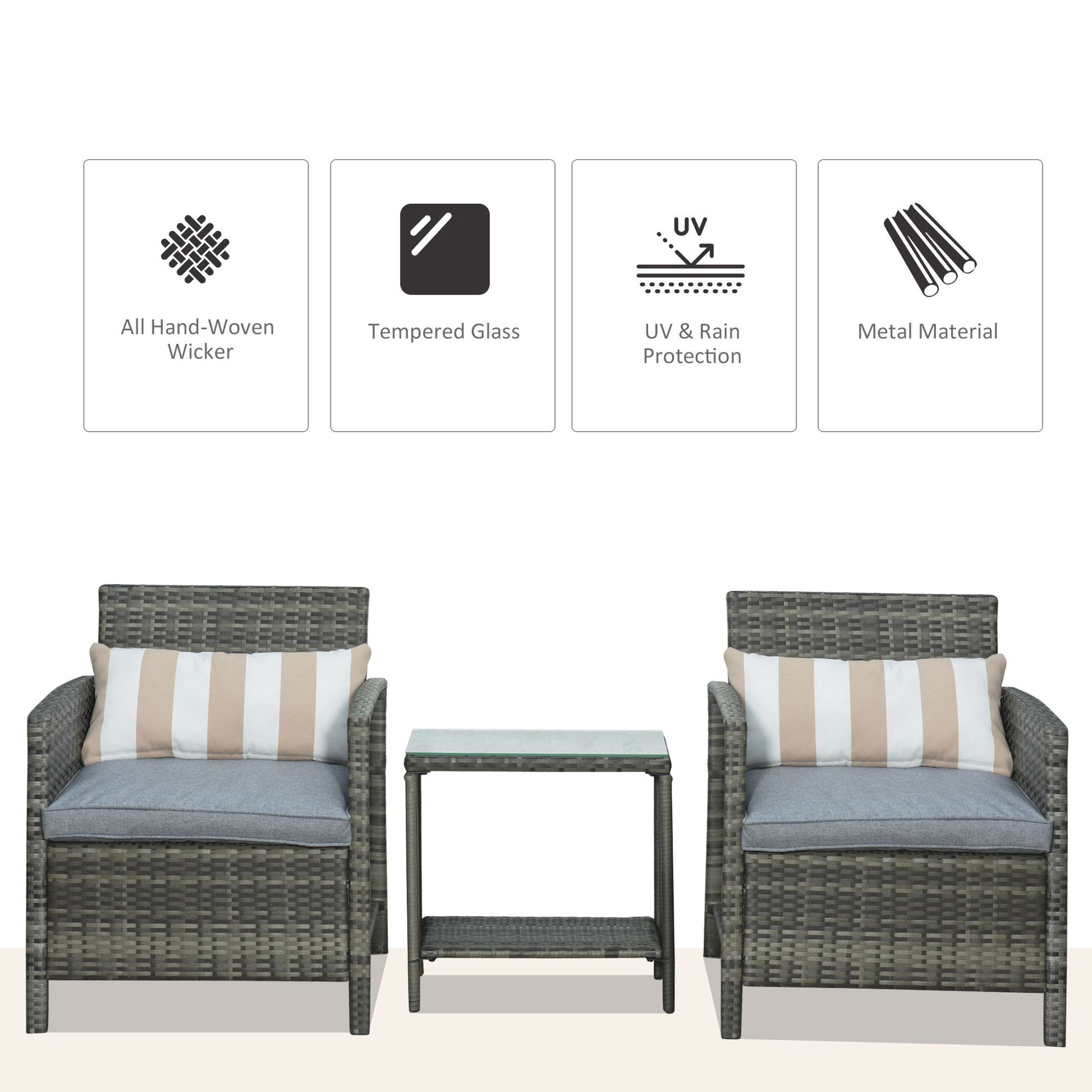 outsunny-garden-rattan-furniture-3-pieces-patio-bistro-set-wicker-weave-conservatory-sofa-chair-table-set-with-cushion-pillow-grey