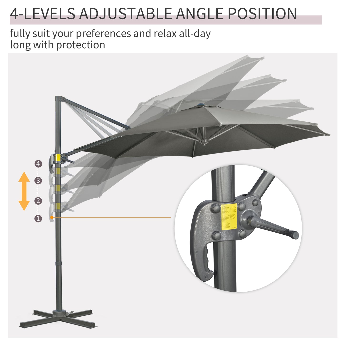 outsunny-3-x-3m-cantilever-parasol-with-cross-base-garden-umbrella-with-360-rotation-crank-handle-and-tilt-for-outdoor-patio-grey