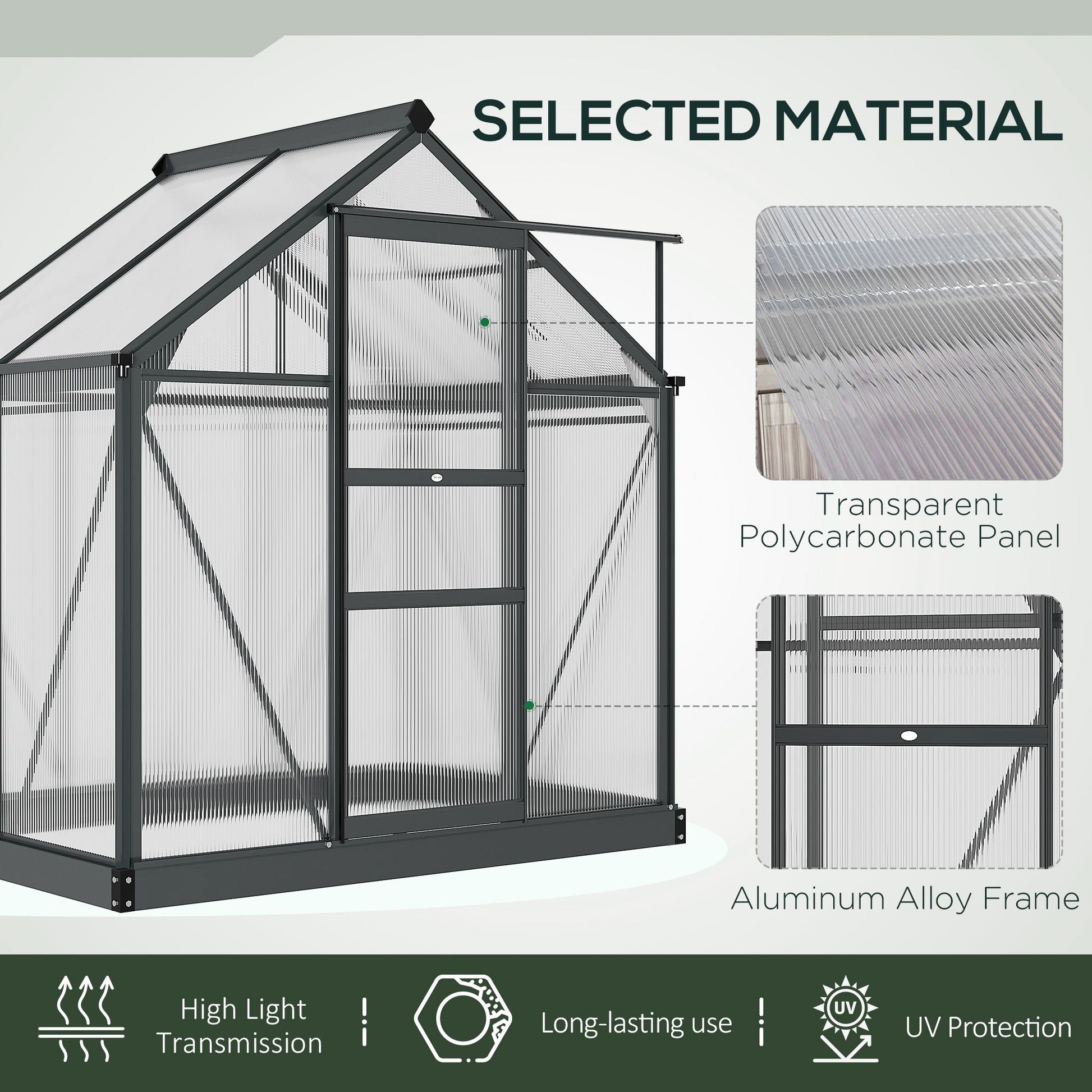 outsunny-clear-polycarbonate-greenhouse-large-walk-in-green-house-garden-plants-grow-galvanized-base-aluminium-frame-with-slide-door-6-x-4ft