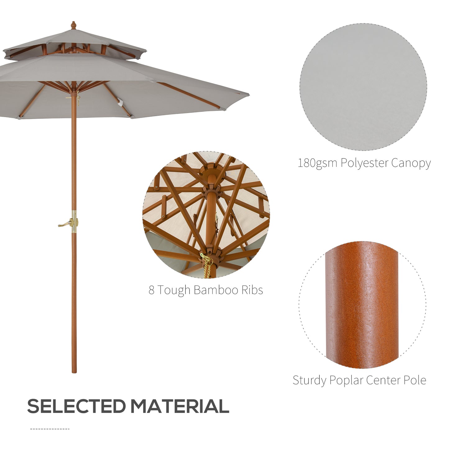 outsunny-2-7-m-double-tier-outdoor-patio-garden-sun-umbrella-sunshade-wooden-parasol-grey-shade-canopy