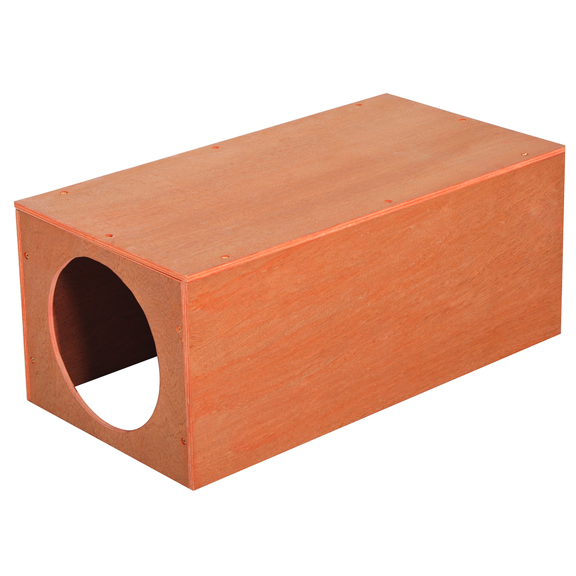 PawHut Indoor Outdoor Cat Hideaway Tunnel Garden Kitty Box House Pet Home Rabbit Hutch Run Play Cage Waterproof Shelter