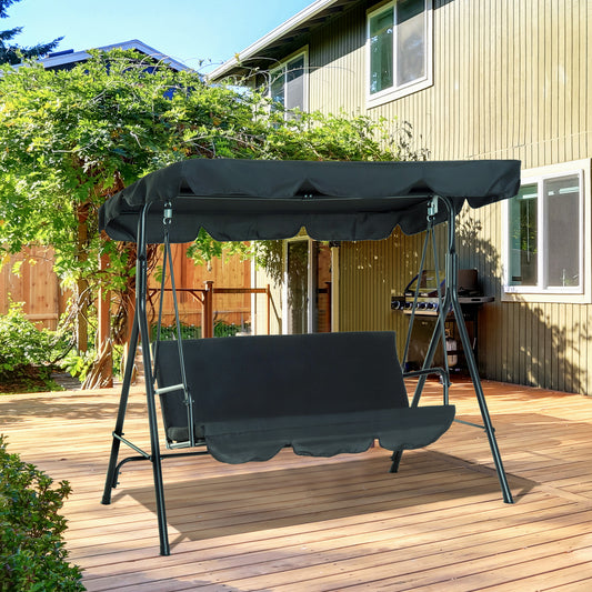 outsunny-3-seater-canopy-swing-chair-garden-rocking-bench-heavy-duty-patio-metal-seat-w-top-roof-black