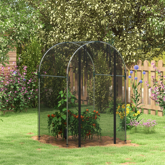 outsunny-galvanised-steel-fruit-cage-plant-protection-tent-with-zipped-door-1-2-x-1-2-x-1-9m-black