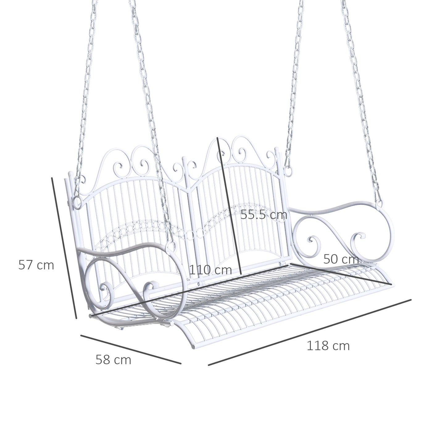 outsunny-metal-2-seater-outdoor-garden-swing-bench-white