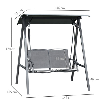 outsunny-2-seater-garden-swing-chair-outdoor-canopy-swing-bench-with-adjustable-shade-and-metal-frame-dark-grey