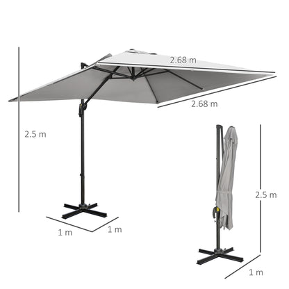 outsunny-2-7-x-2-7-m-cantilever-parasol-square-overhanging-umbrella-with-cross-base-crank-handle-tilt-360-rotation-and-aluminium-frame-grey