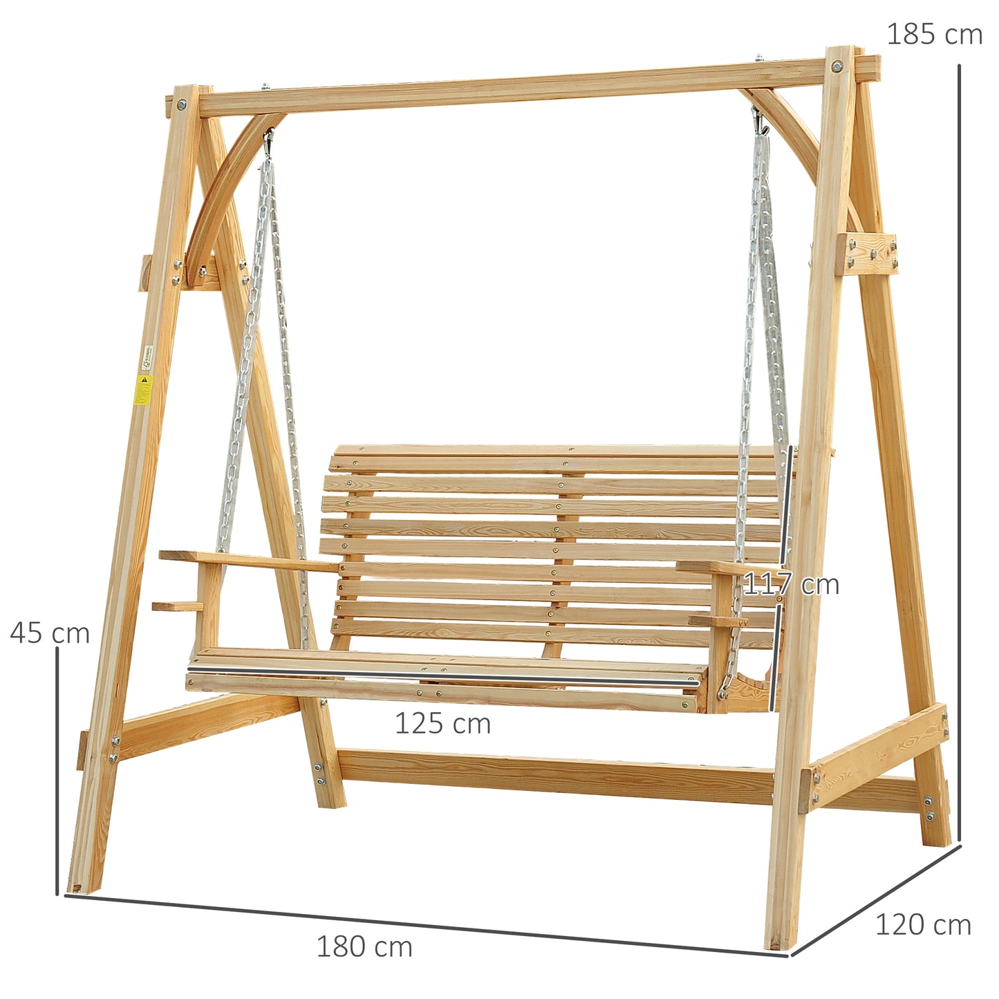 outsunny-2-seater-larch-wood-swing-chair-bench