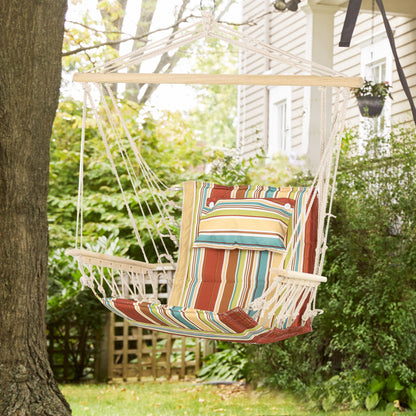 outsunny-hanging-hammock-chair-swing-chair-thick-rope-frame-safe-wide-seat-indoor-outdoor-home-patio-yard-garde-spot-stylish-multi-color-stripe