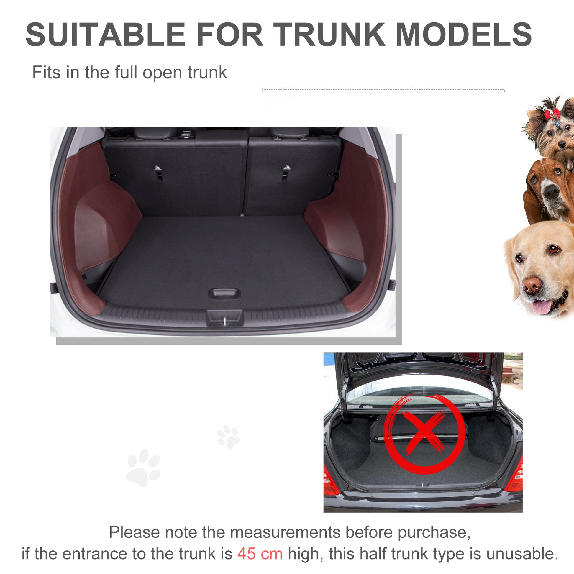 PawHut Metal Collapsible Car Dog Cage Crate Transport Folding Box Carrier Handle Removable Tray 77 x 47 x 55cm