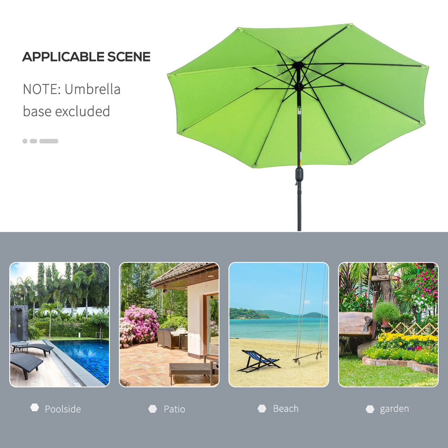 outsunny-2-7m-patio-parasol-sun-umbrella-tilt-shade-shelter-canopy-with-crank-8-ribs-aluminium-frame-light-green