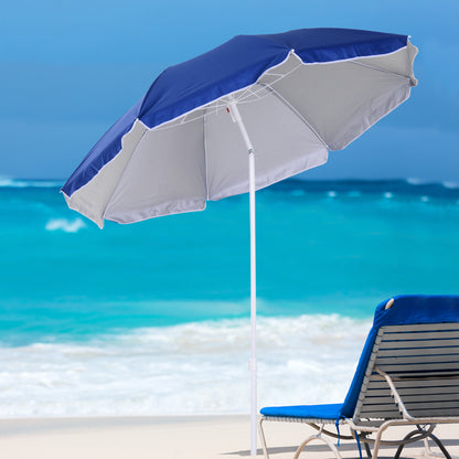 outsunny-1-7m-x-2m-tilted-steel-frame-beach-parasol-blue