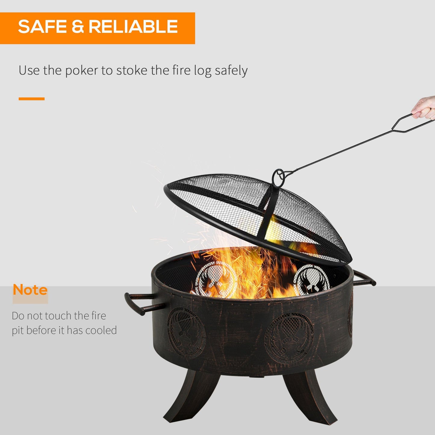 outsunny-outdoor-fire-pit-patio-heater-charcoal-log-wood-burner-with-screen-cover-fire-bowl-with-poker-for-backyard-bronze-tone