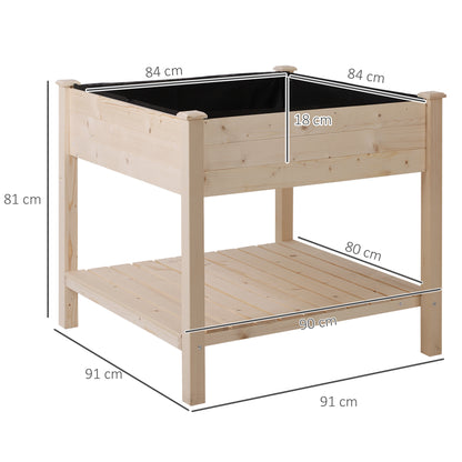 outsunny-wooden-planter-elevated-garden-planting-bed-stand-outdoor-flower-box-w-storage-shelf