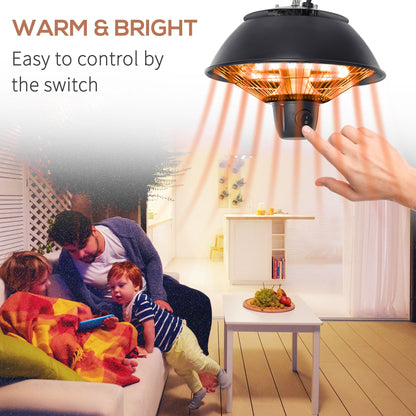 outsunny-600w-electric-heater-ceiling-hanging-halogen-light-with-adjustable-hook-chain-black-aluminium-frame