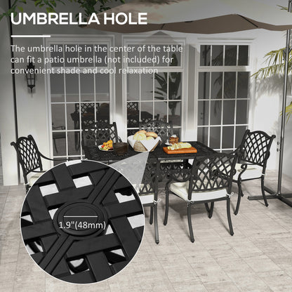 outsunny-7-pieces-aluminium-patio-dining-set-with-umbrella-hole-black