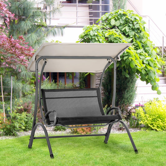 outsunny-2-seater-garden-swing-chair-outdoor-hammock-bench-w-adjustable-tilting-canopy-texteline-seats-and-steel-frame-beige