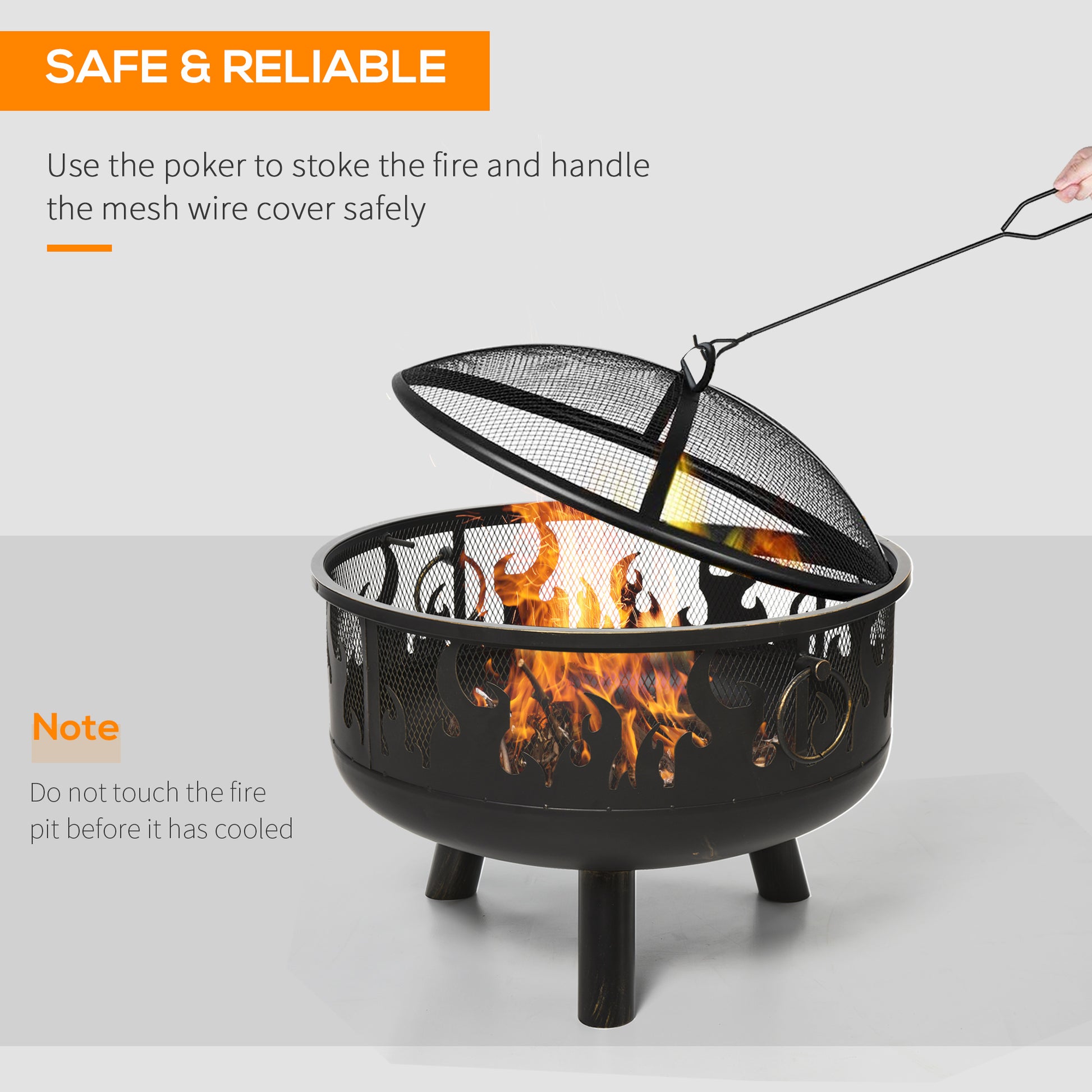 outsunny-2-in-1-outdoor-fire-pit-with-cooking-grate-steel-bbq-grill-bowl-heater-with-spark-screen-cover-fire-poker-for-backyard-bonfire-patio