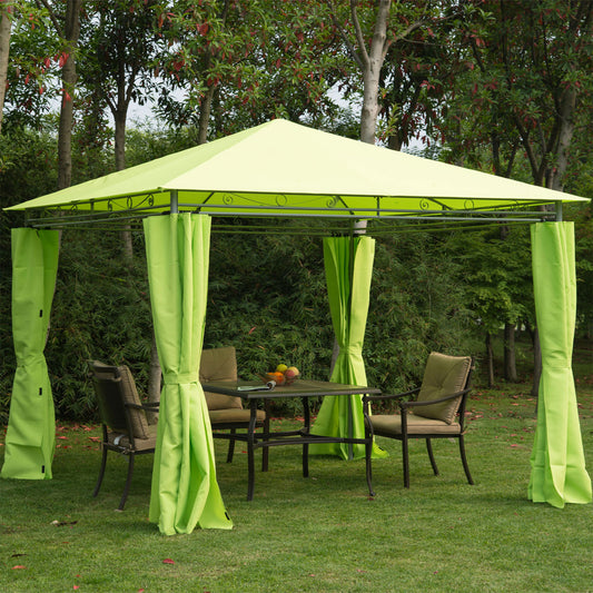 outsunny-3m-x3m-garden-metal-gazebo-lemon-green