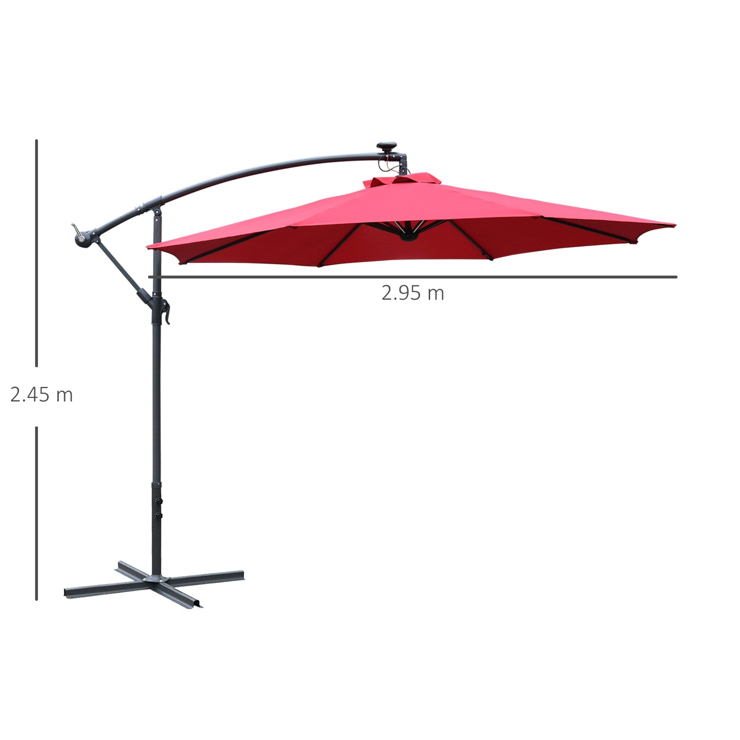 outsunny-3m-led-patio-banana-umbrella-cantilever-parasol-w-crank-cross-base-hanging-offset-umbrella-frame-steel-aluminium-garden-table-outdoor-red