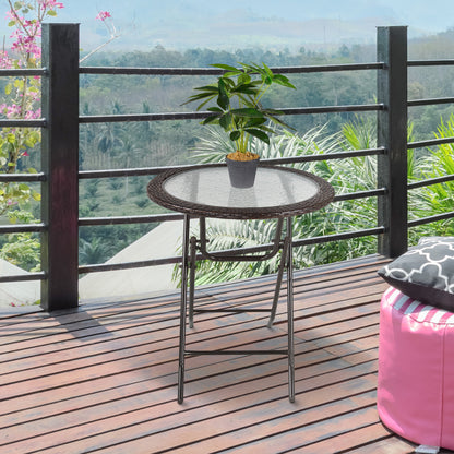 outsunny-folding-round-tempered-glass-metal-table-with-brown-rattan-edging