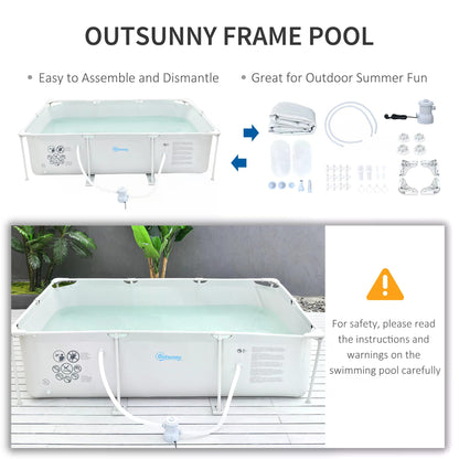 outsunny-steel-frame-pool-with-filter-pump-and-filter-cartridge-rust-resistant-above-ground-pool-with-reinforced-sidewalls-292-x-190-x-75cm-grey