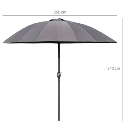 outsunny-garden-umbrella-255cm-table-parasol-with-push-button-tilt-crank-and-ribs-for-garden-lawn-backyard-pool-dark-grey