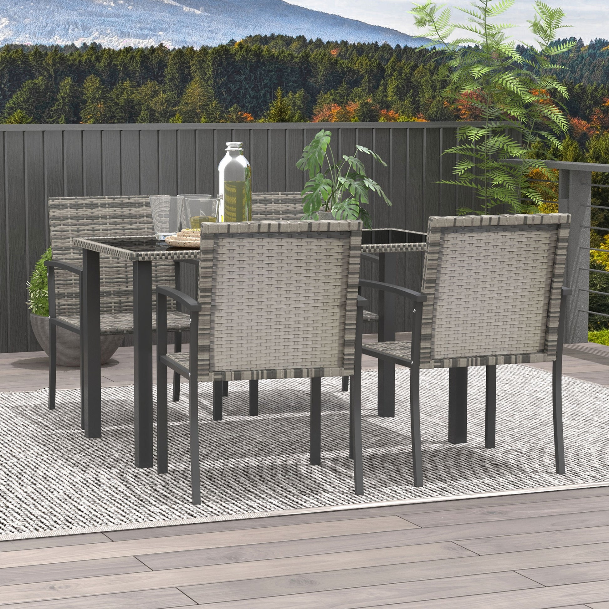 outsunny-outdoor-dining-set-5-pieces-patio-conservatory-with-tempered-glass-tabletop-4-dining-chairs-mixed-grey