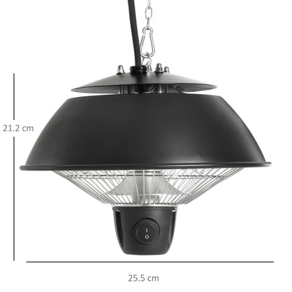 outsunny-600w-electric-heater-ceiling-hanging-halogen-light-with-adjustable-hook-chain-black-aluminium-frame