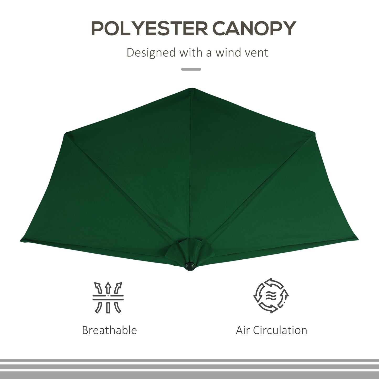 outsunny-3m-half-parasol-semi-round-umbrella-patio-metal-frame-crank-handle-for-balcony-no-base-included-green