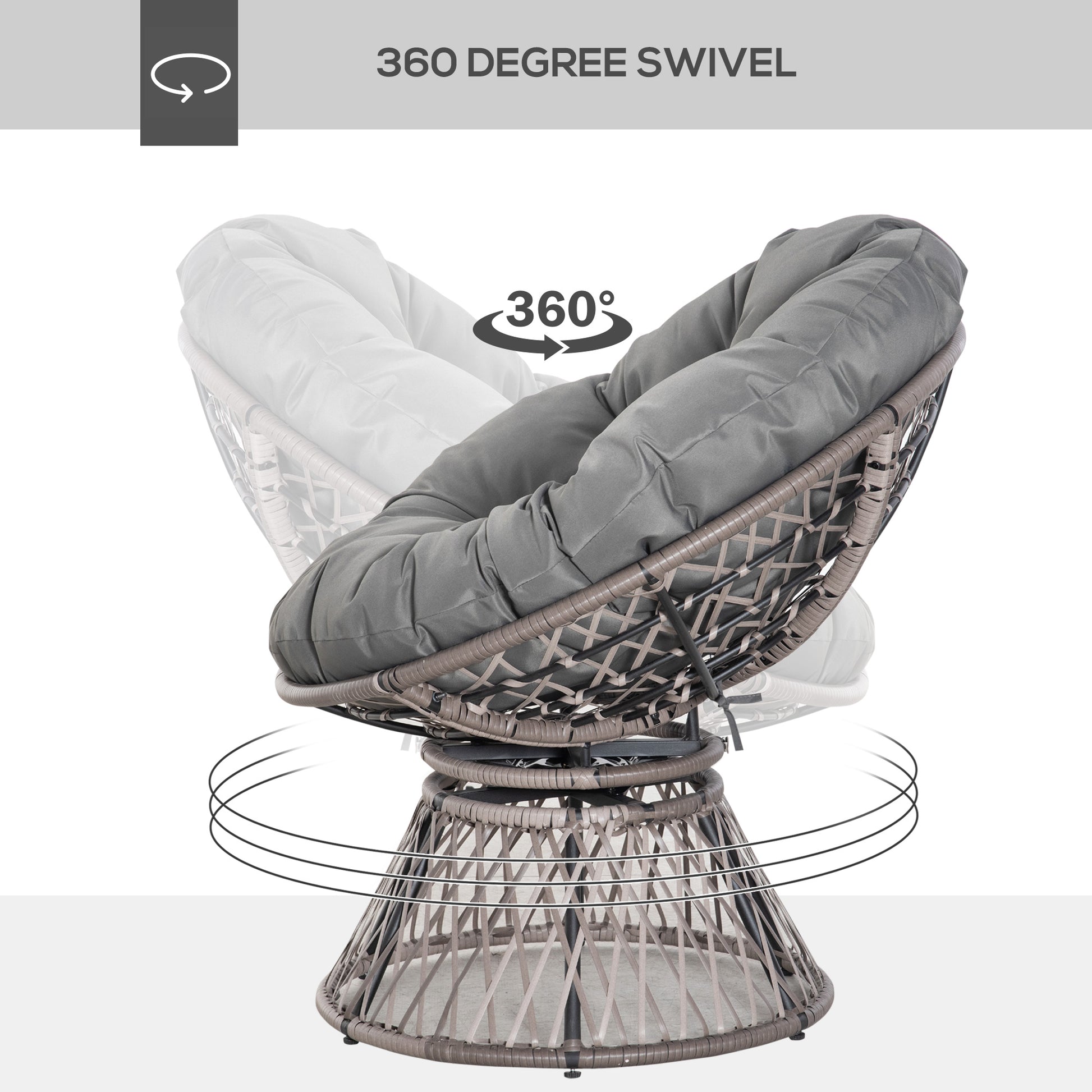 outsunny-360-swivel-rattan-papasan-moon-bowl-chair-round-lounge-garden-wicker-basket-seat-with-padded-cushion-oversized-for-outdoor-indoor-grey