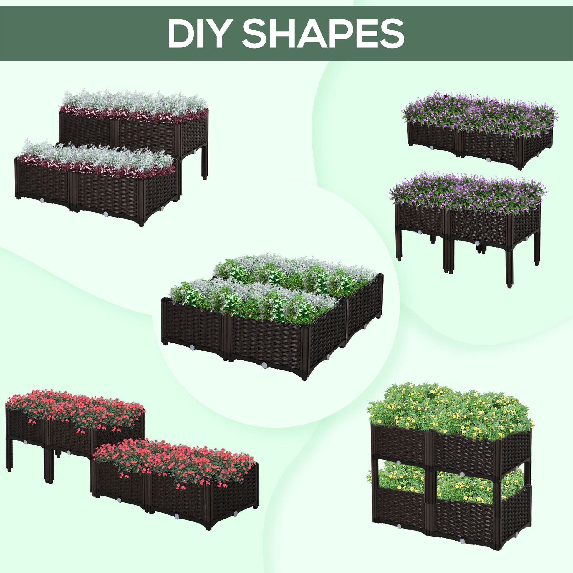 outsunny-set-of-4-garden-raised-bed-elevated-patio-flower-plant-planter-box-pp-vegetables-planting-container-brown