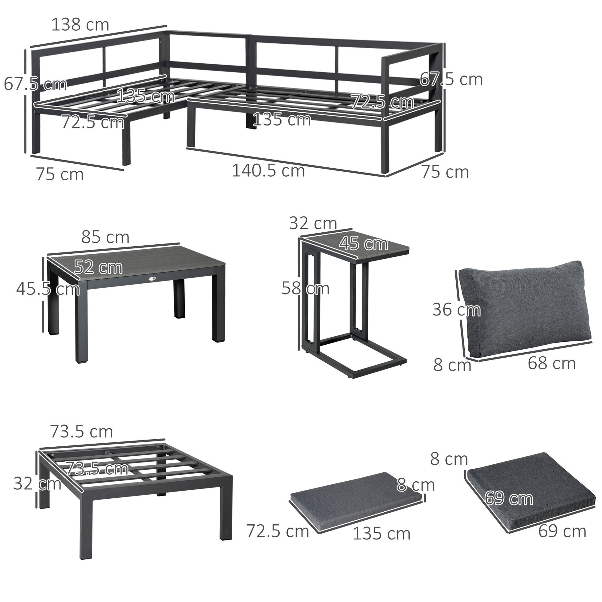 outsunny-5-piece-l-shaped-garden-furniture-set-aluminium-conversation-set-corner-sofa-set-with-coffee-table-end-table-cushions-grey-frame