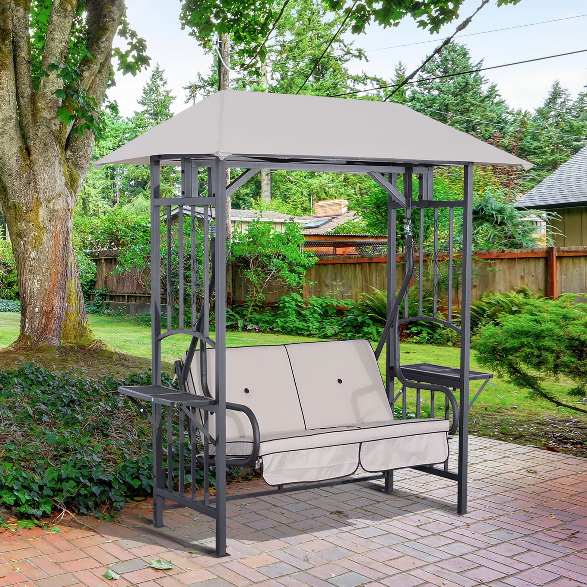 outsunny-outdoor-garden-2-seater-canopy-swing-chair-seat-porch-loveseat-vintage-hammock-cushioned-seat-w-and-side-drink-panel