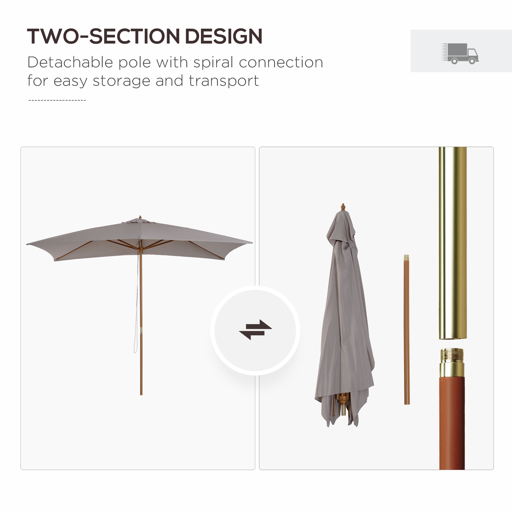 outsunny-2-x-3m-wooden-parasol-garden-umbrellas-sun-shade-patio-outdoor-umbrella-canopy-new-light-grey