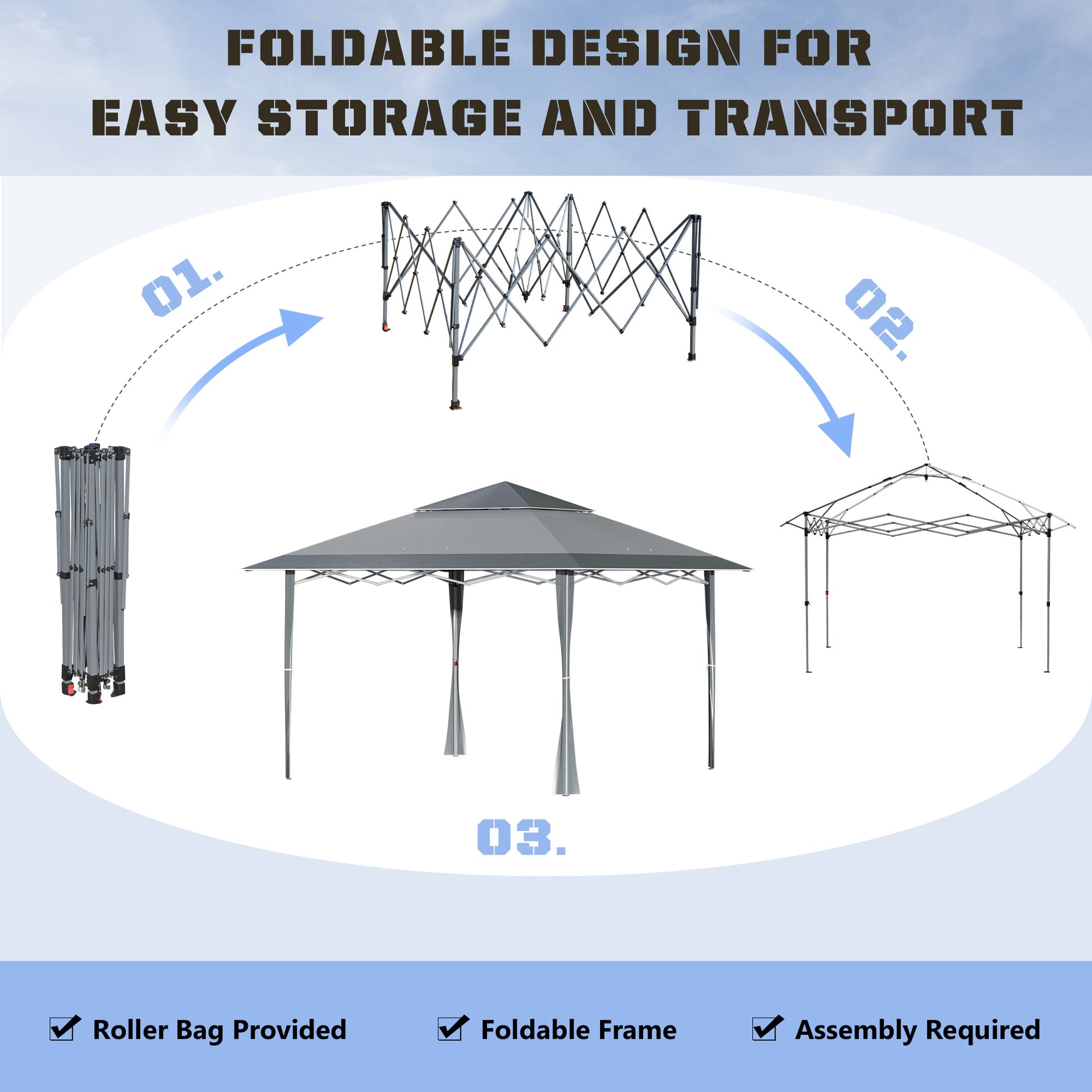 outsunny-4-x-4m-pop-up-gazebo-double-roof-canopy-tent-with-roller-bag-adjustable-legs-outdoor-party-steel-frame-dark-grey