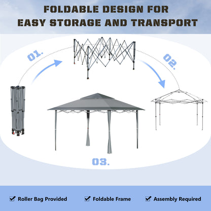 outsunny-4-x-4m-pop-up-gazebo-double-roof-canopy-tent-with-roller-bag-adjustable-legs-outdoor-party-steel-frame-dark-grey